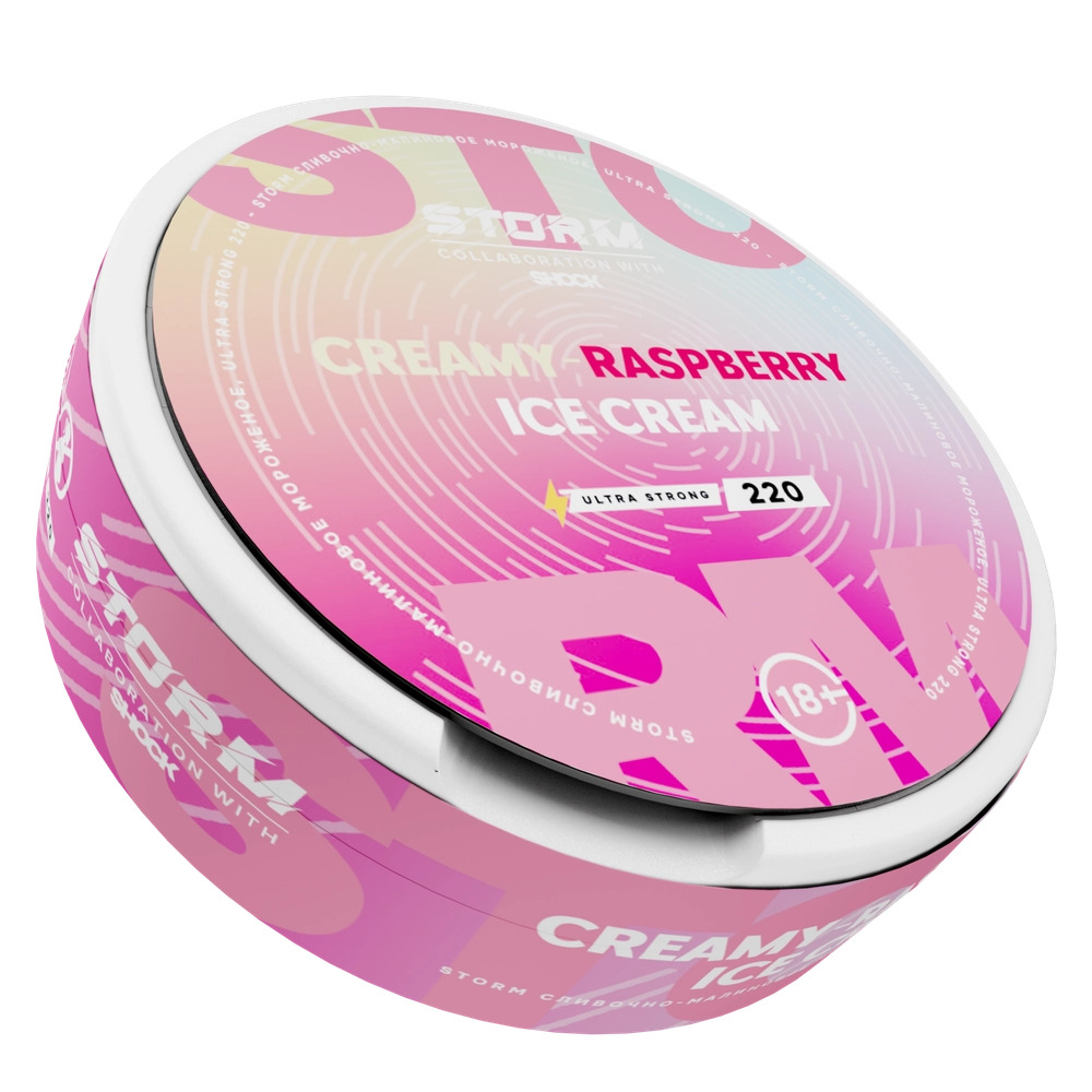 STORM BY ШОК (220 МГ) - Сливочно-Малиновое Мороженое